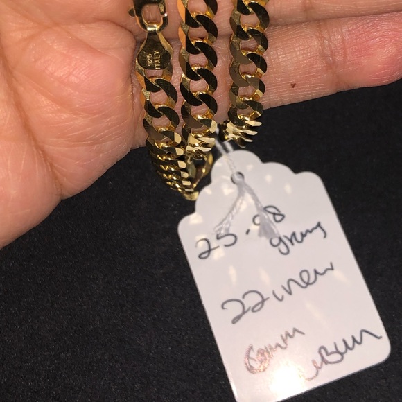 Cuban link pure Italian 925 stamp daily wear chain - Picture 5 of 5